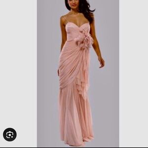 Mignon Pink Sleeveless Sweetheart Gown for Weddings
